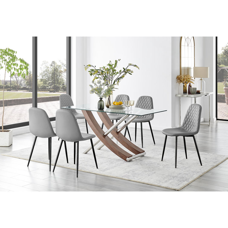 Wayfair glass dining on sale table and chairs